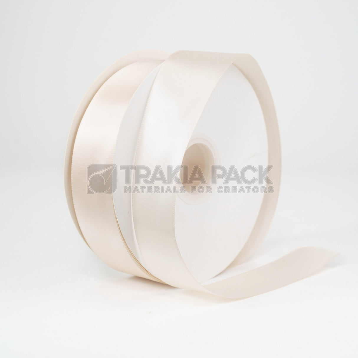 Панделка сатен широка 4см/90м - екрю