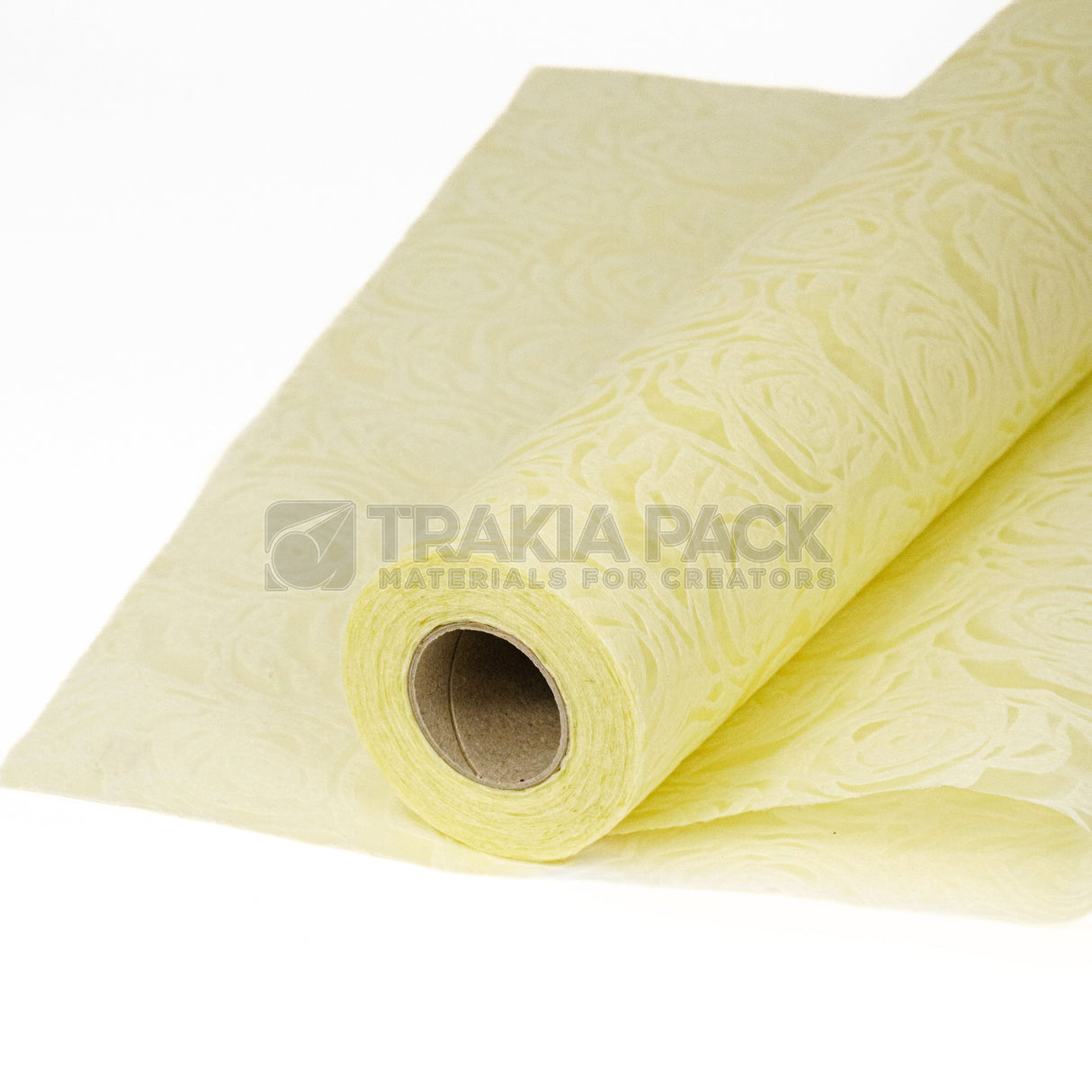 Текстил релеф (рози) 18м/60см - жълт