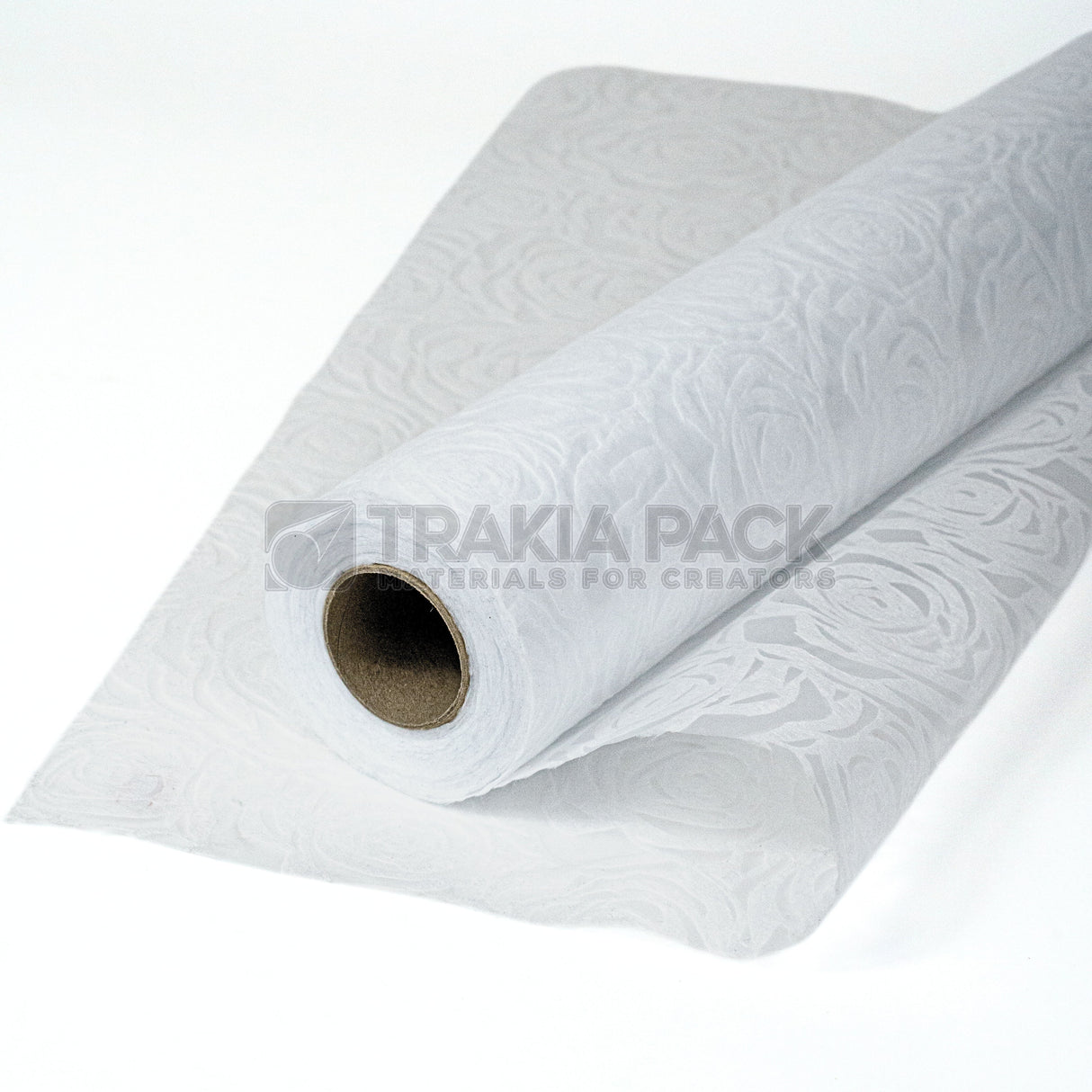 Текстил релеф (рози) 18м/60см - бял