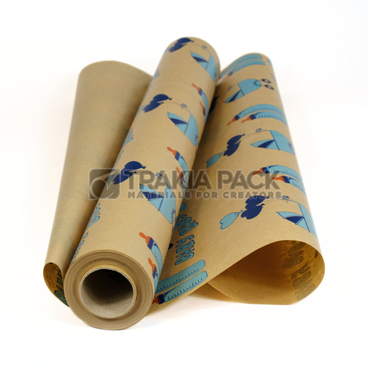 Крафт хартия - принт 60см/38м - Baby boy