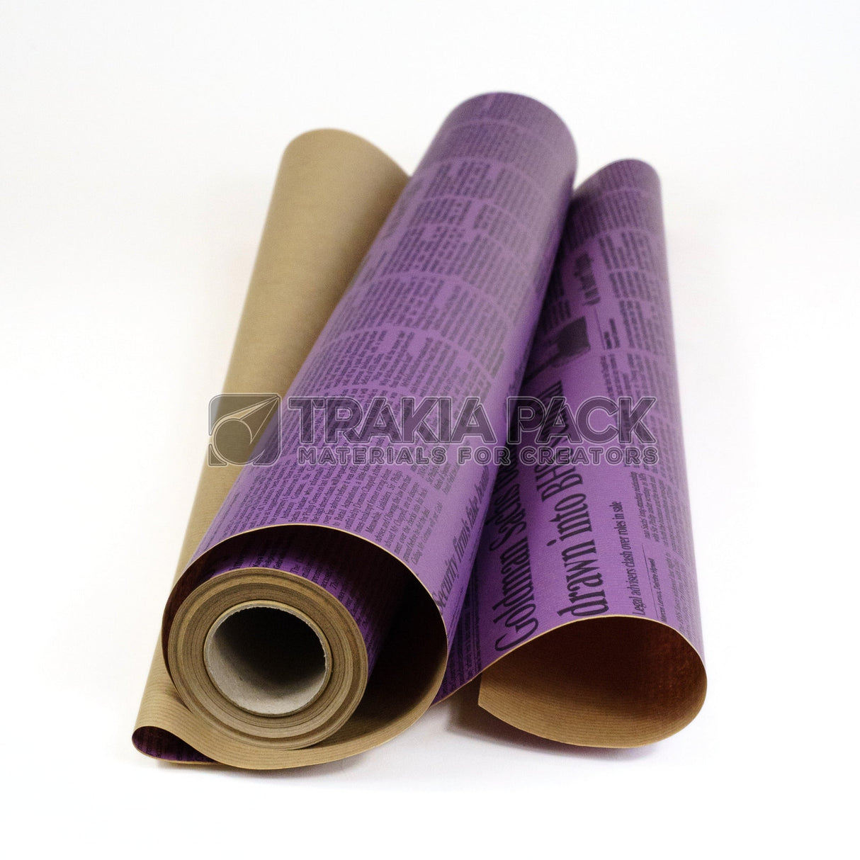 Крафт хартия вестник на ролка 60см/38м - лилава