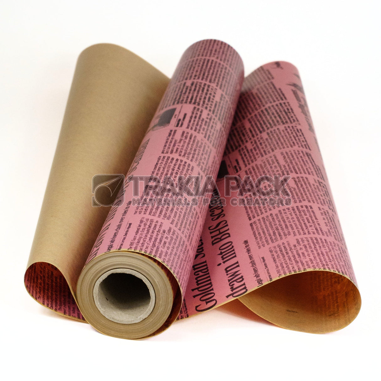 Крафт хартия вестник на ролка  60см/38м - розова