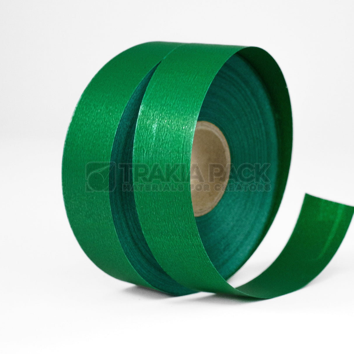 Панделка мат цепеща 3см/68м - тъмно зелена