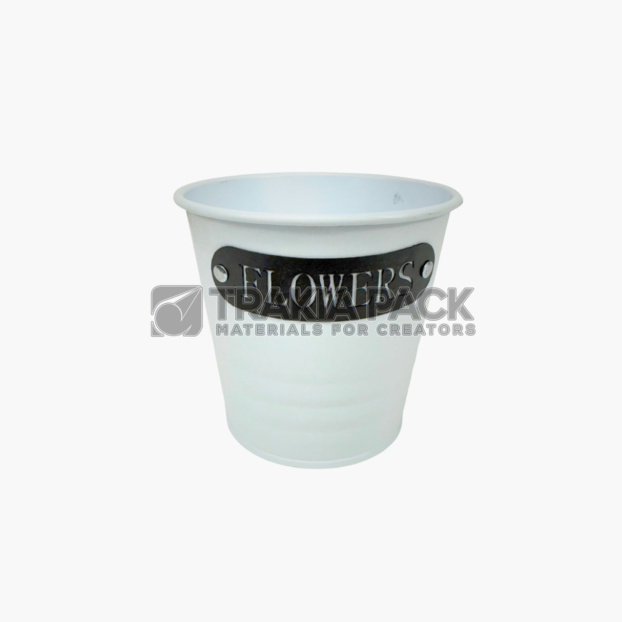 Метална кофичка Flowers - 10х9см