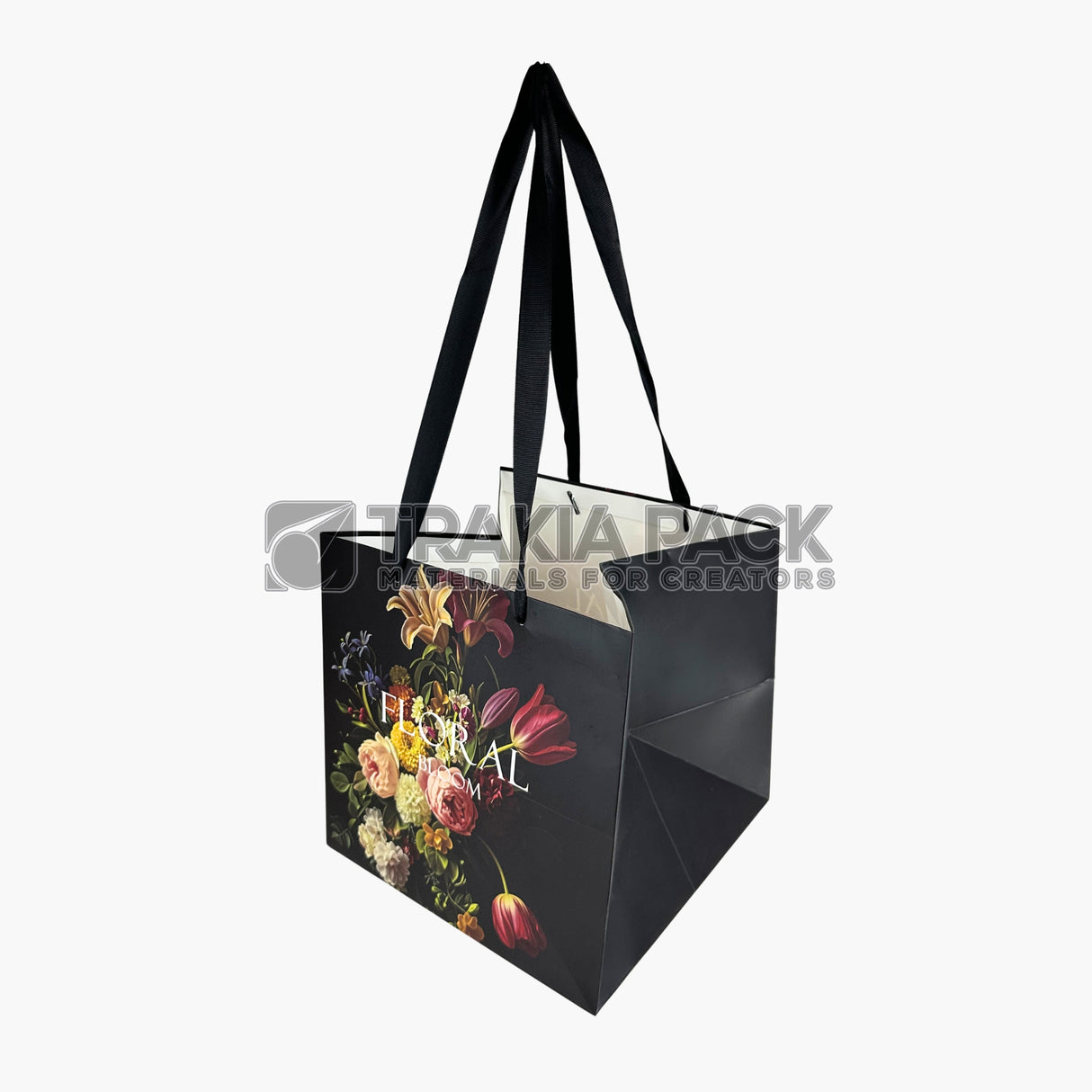 Подаръчна чанта за цветя 27х27х27см/12бр - Floral bloom