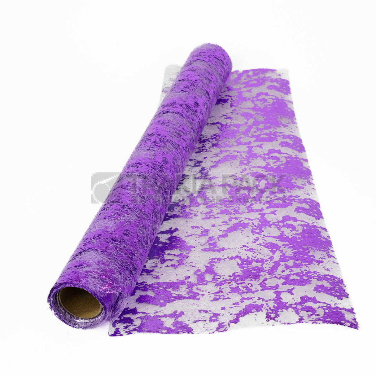 Ролка мрежа блясък 48см/4,8м - лилава