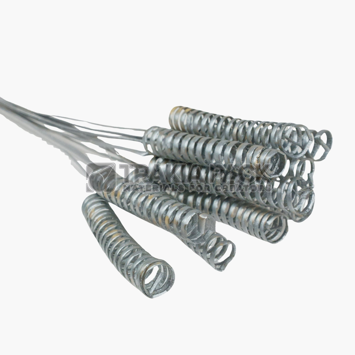 Пренавита спирала 10бр/60см - сребърна
