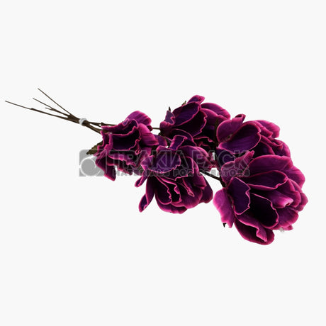 Цъфнала лилия сухо цвете 5бр/55см - лилава