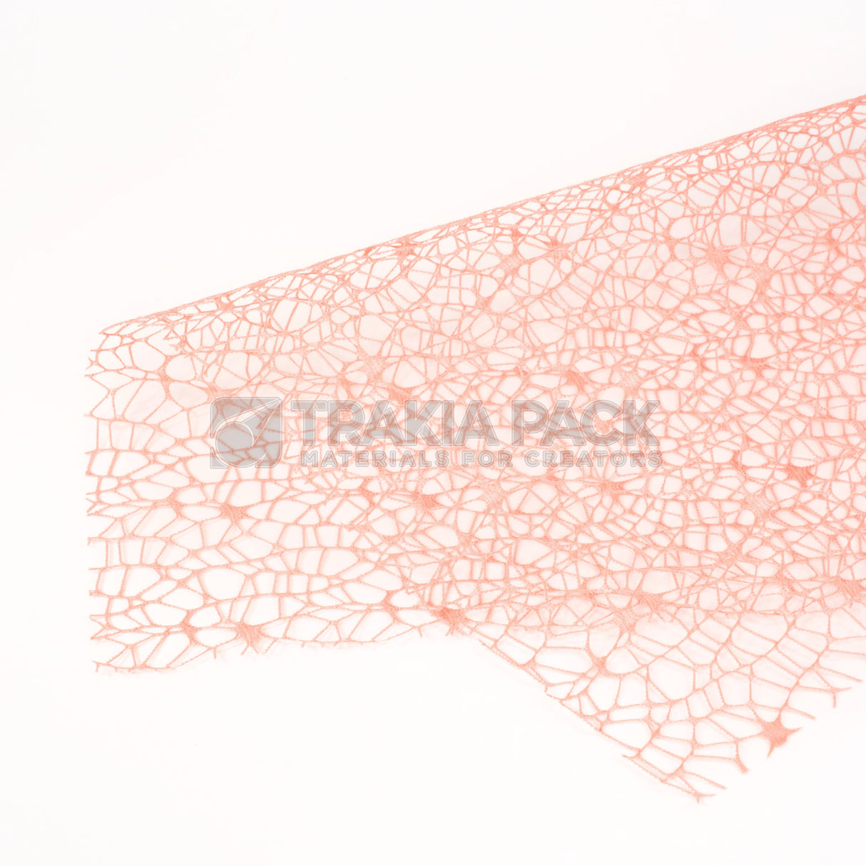 Мрежа едра дантела на пакет 10бр/50х67см - корал