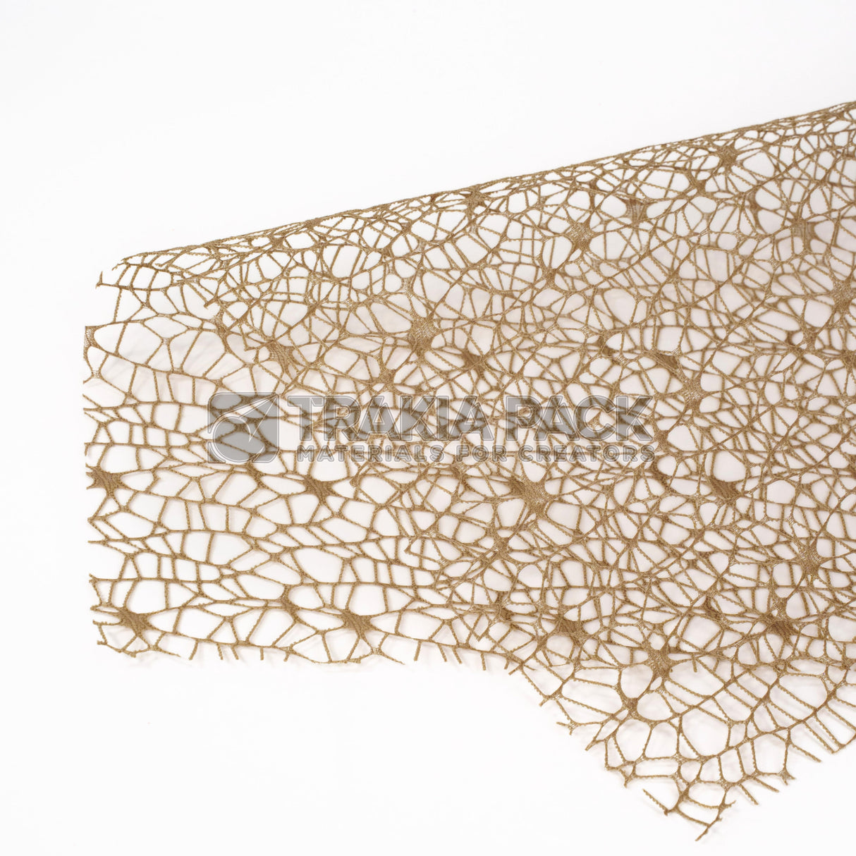 Мрежа едра дантела на пакет 10бр/50х67см - бежова