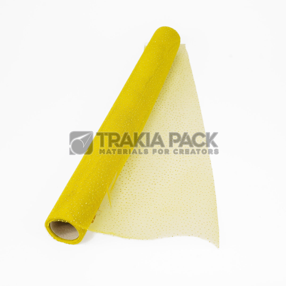 Ролка мрежа с брокат 50см/4,5м - горчица