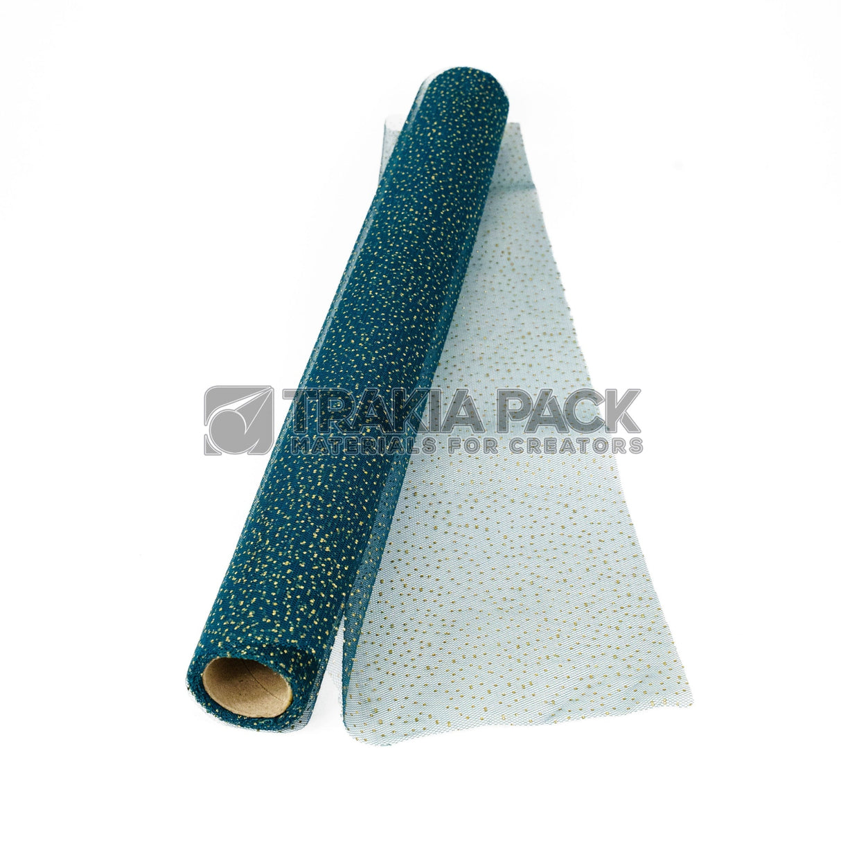 Ролка мрежа с брокат 50см//4,5м - петролено