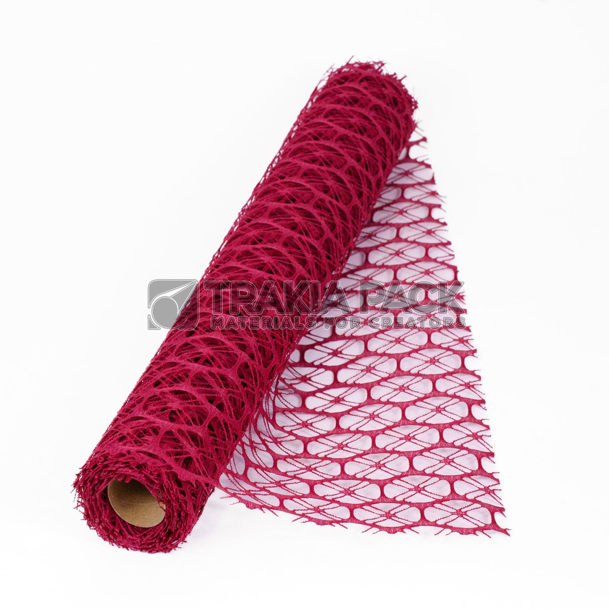 Ролка едра мрежа - 50см/4,5м - бордо