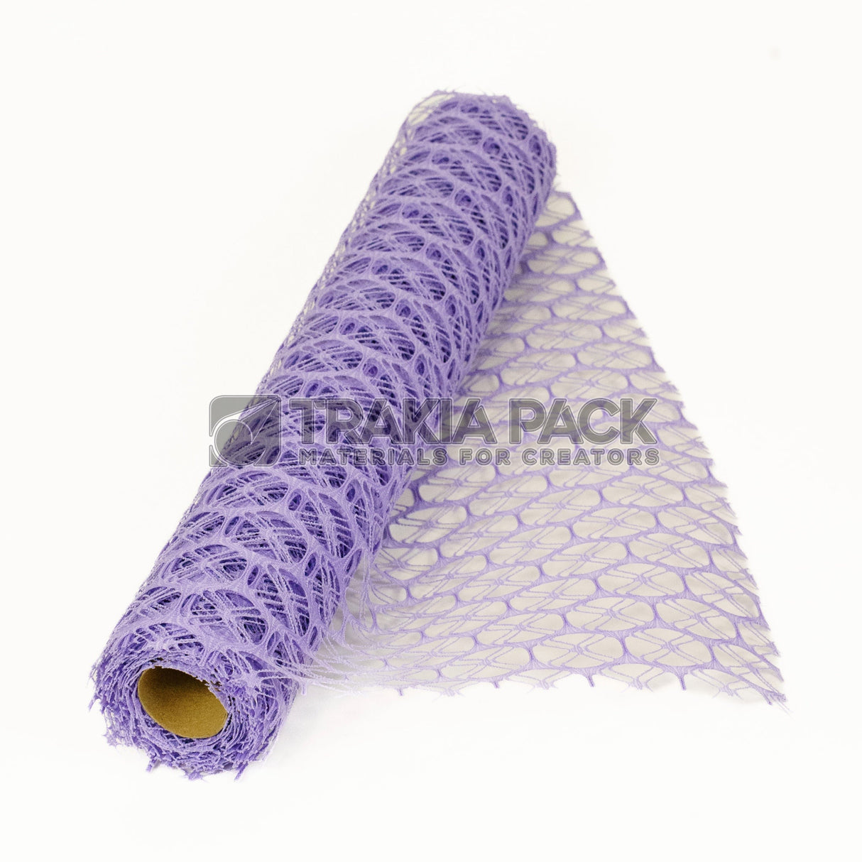 Ролка мрежа едра - 50см/4,5м - светло лилава