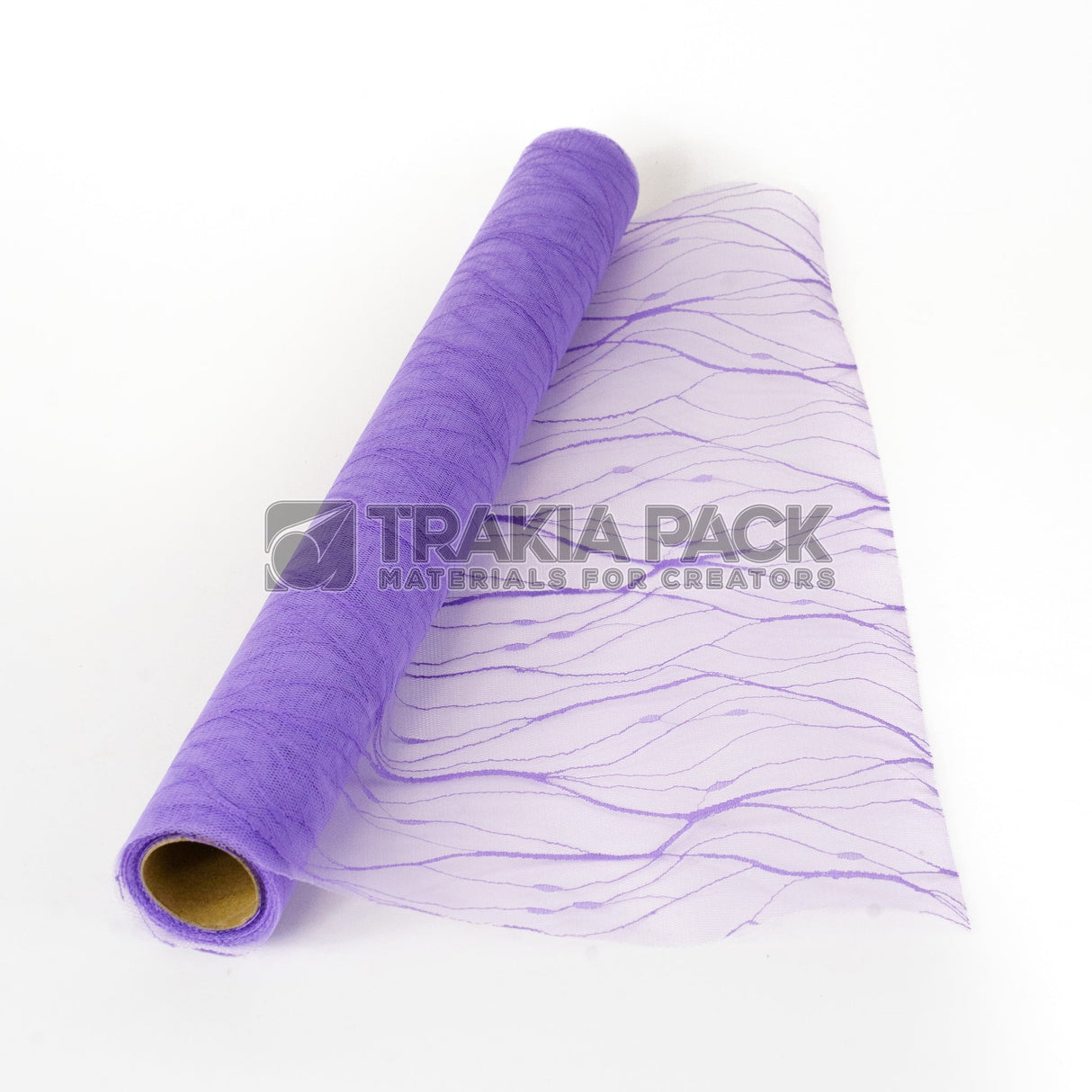Ролка мрежа ленти 50см/4м - лилава
