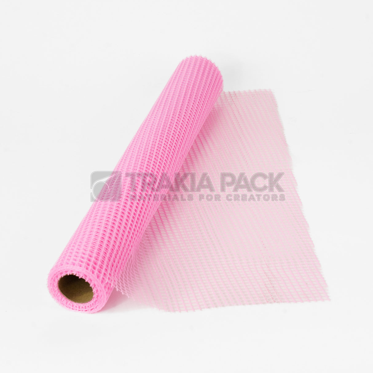 Ролка мрежа на квадрати 50см/4,5м - розова