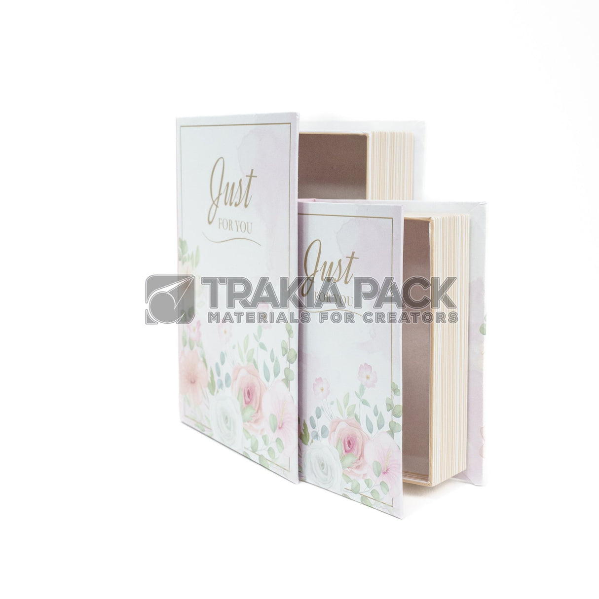 Кутии книга 2бр/15х12х4,5см - розови