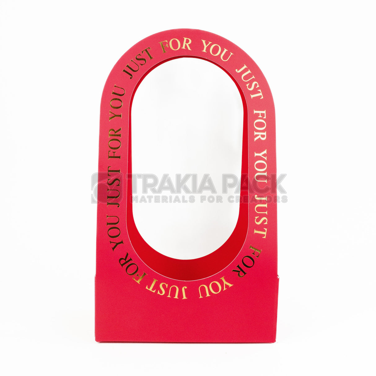 Хартиени чантички Just for you 10бр/22х12х38 - червени