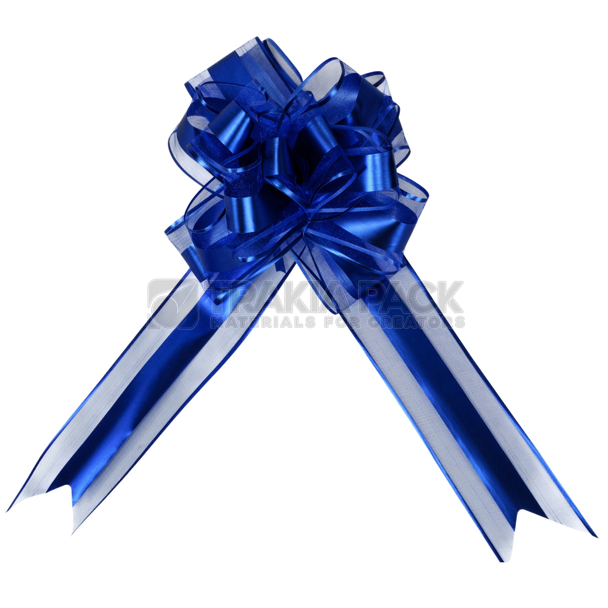 Големи панделки В - 10бр/6,4х170см - сини