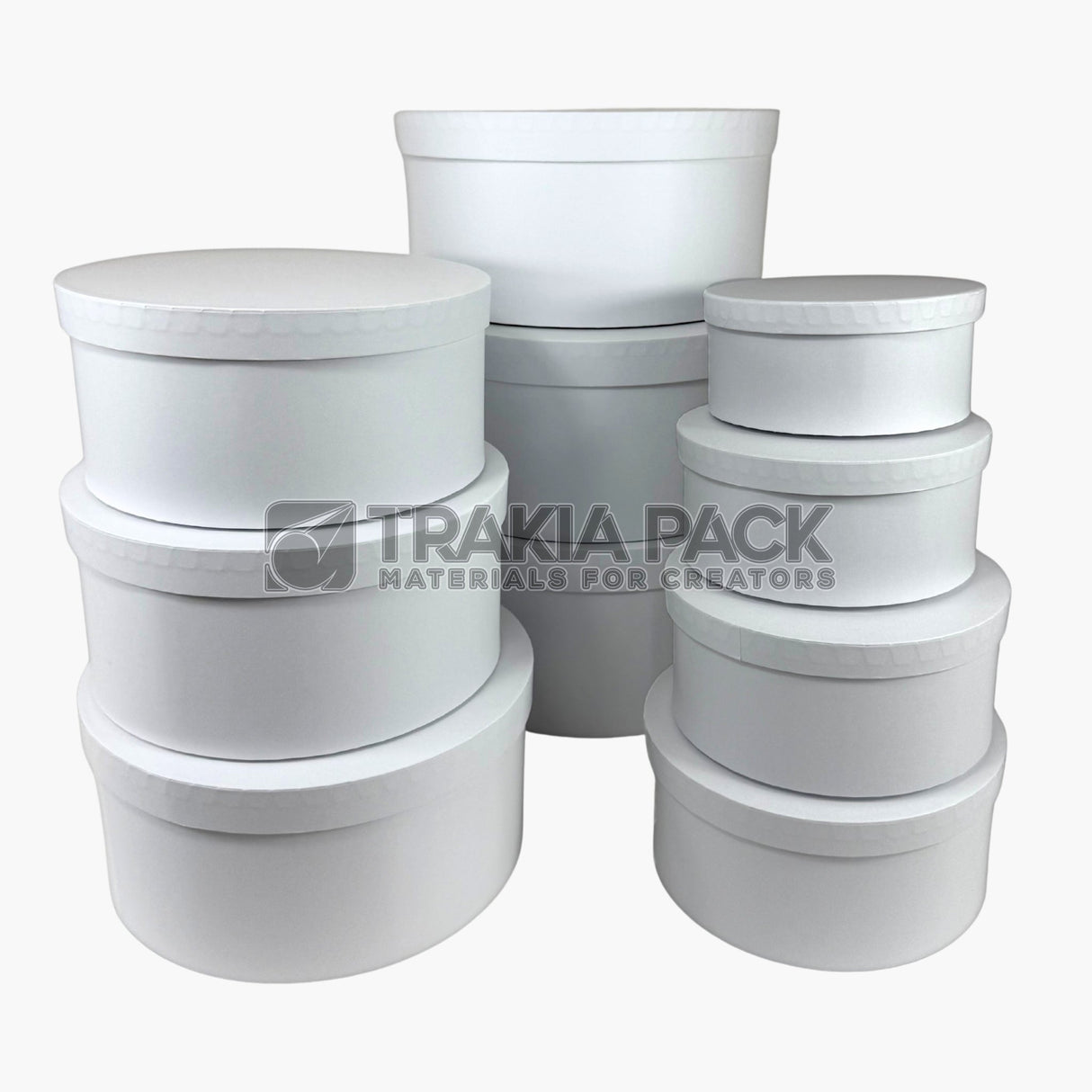 Обли кутии плоски 10бр/35х17см - бели