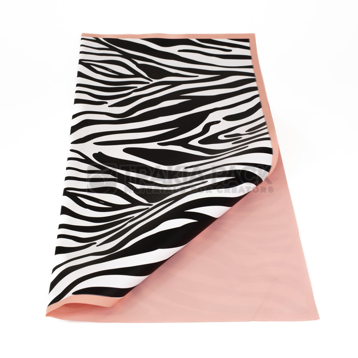 Целофан двустранен зебра 20бр/58х58см - сьомга