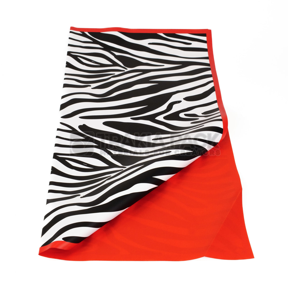 Целофан двустранен зебра 20бр/58х58см - червен