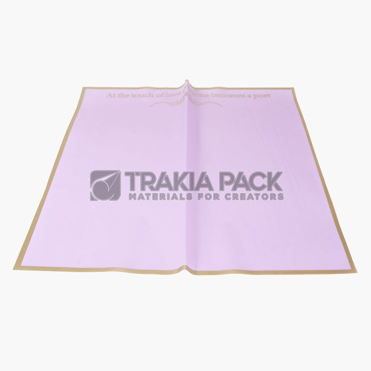 Целофан едноцветен с надписи и кант58х58/ 20бр - светло лилав