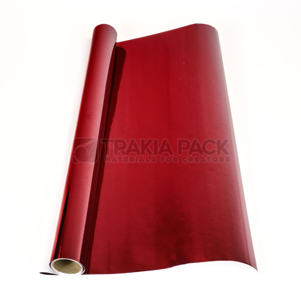 Хартия металик/ холограмна ролка - 43х270см - червена