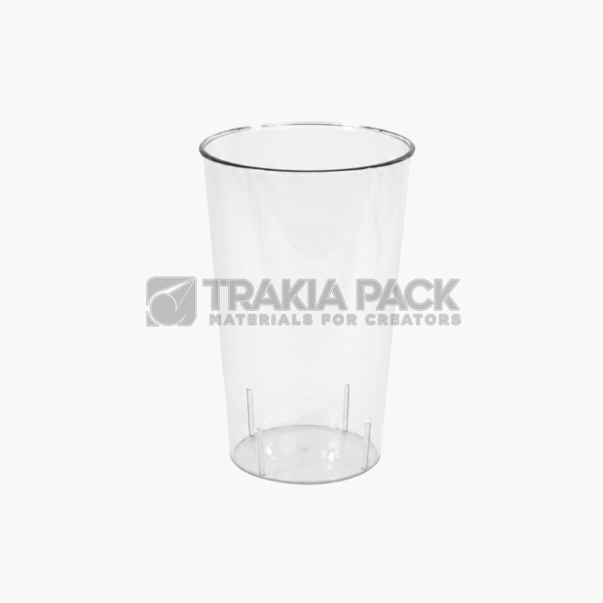 Прозрачна ваза за цветя плексигласова (подсилена) малка - 24х16х11,5см