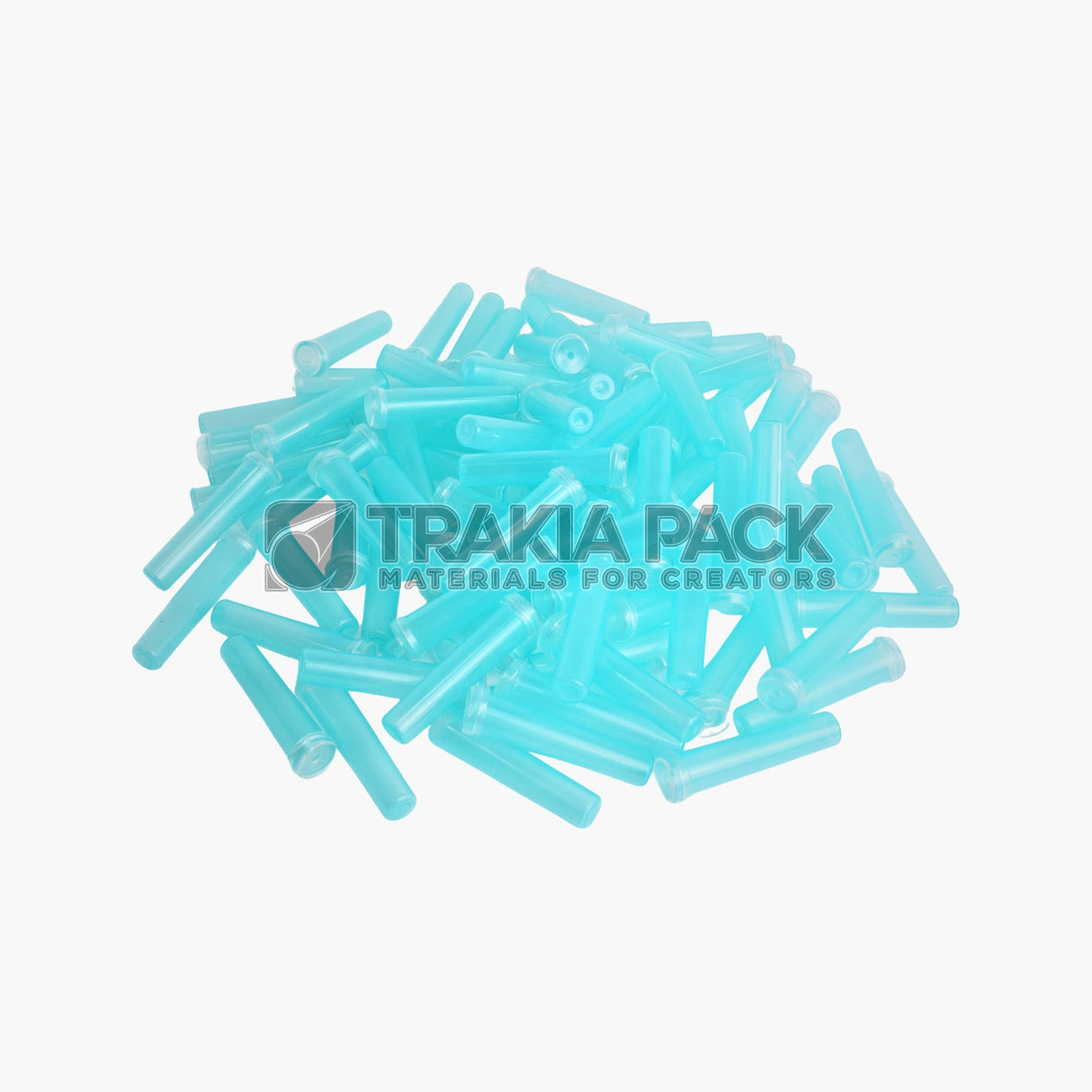 Пластмасови капсули 7см, сини - 90бр в пакет