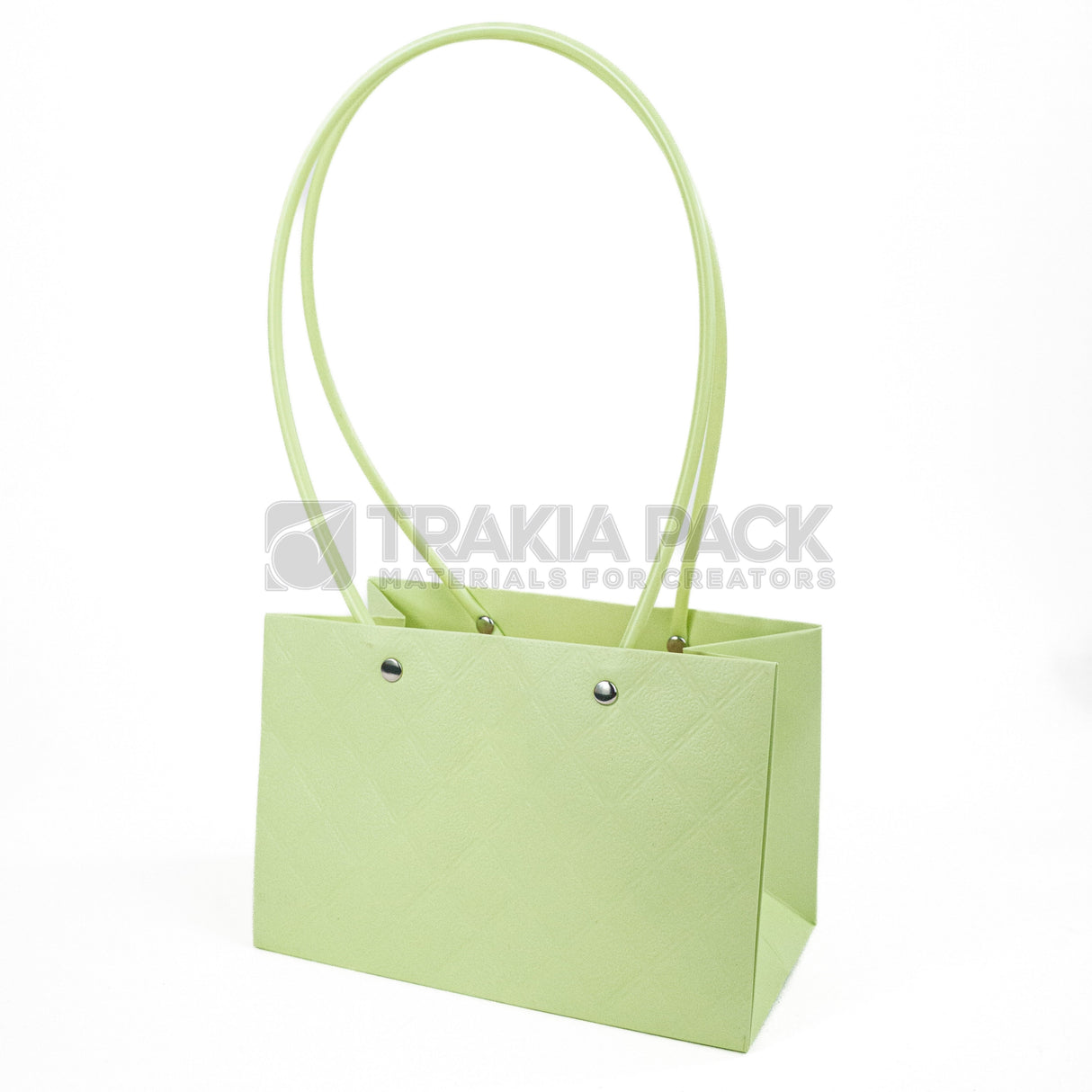 Чантички на ромбове 10бр/18х10х12см - светло зелени