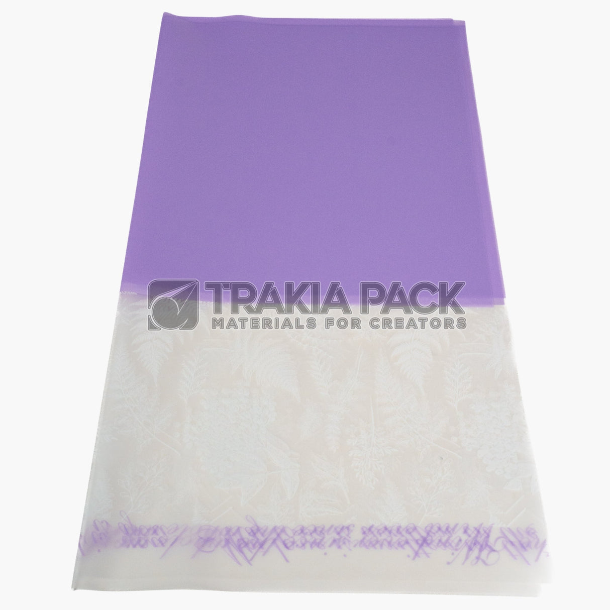 Целофан с прозорец с шарка - 58х58см/ 20бр - лилав