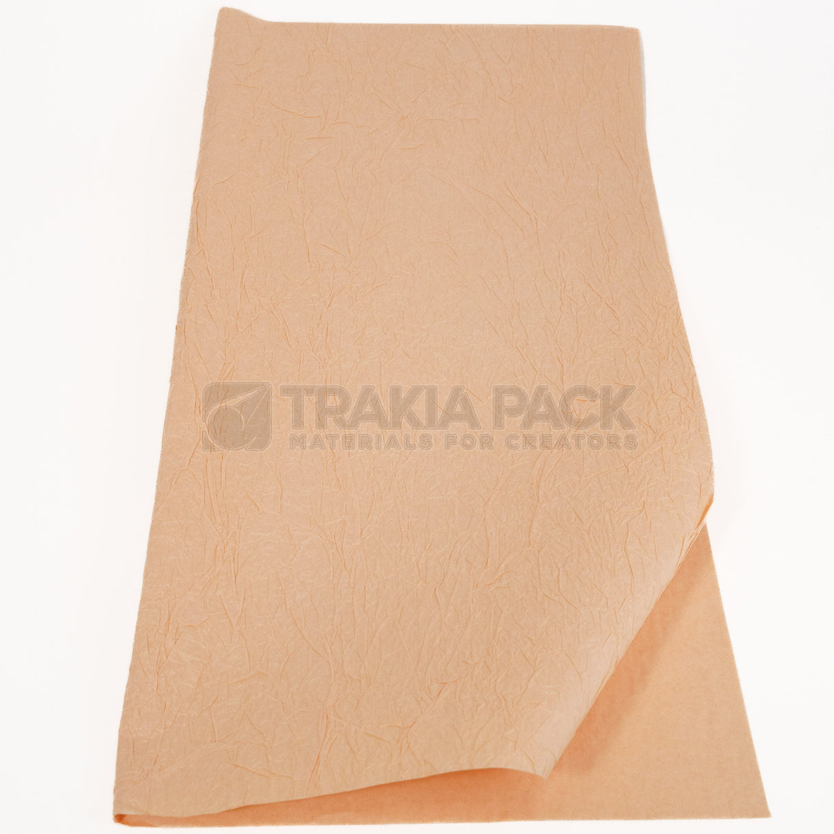 Опаковъчна хартия релефна намачкана - 60х60/ 5бр - екрю