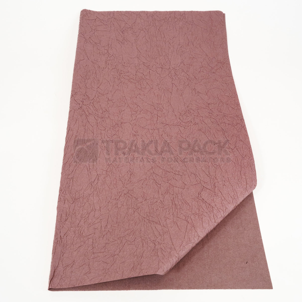 Опаковъчна хартия релефна намачкана - 60х60/ 5бр - розова