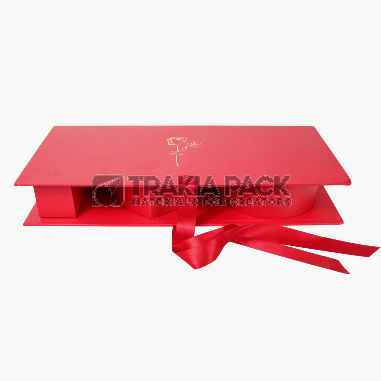 Кутия I LOVE U 45,5х19,5х7см - червена