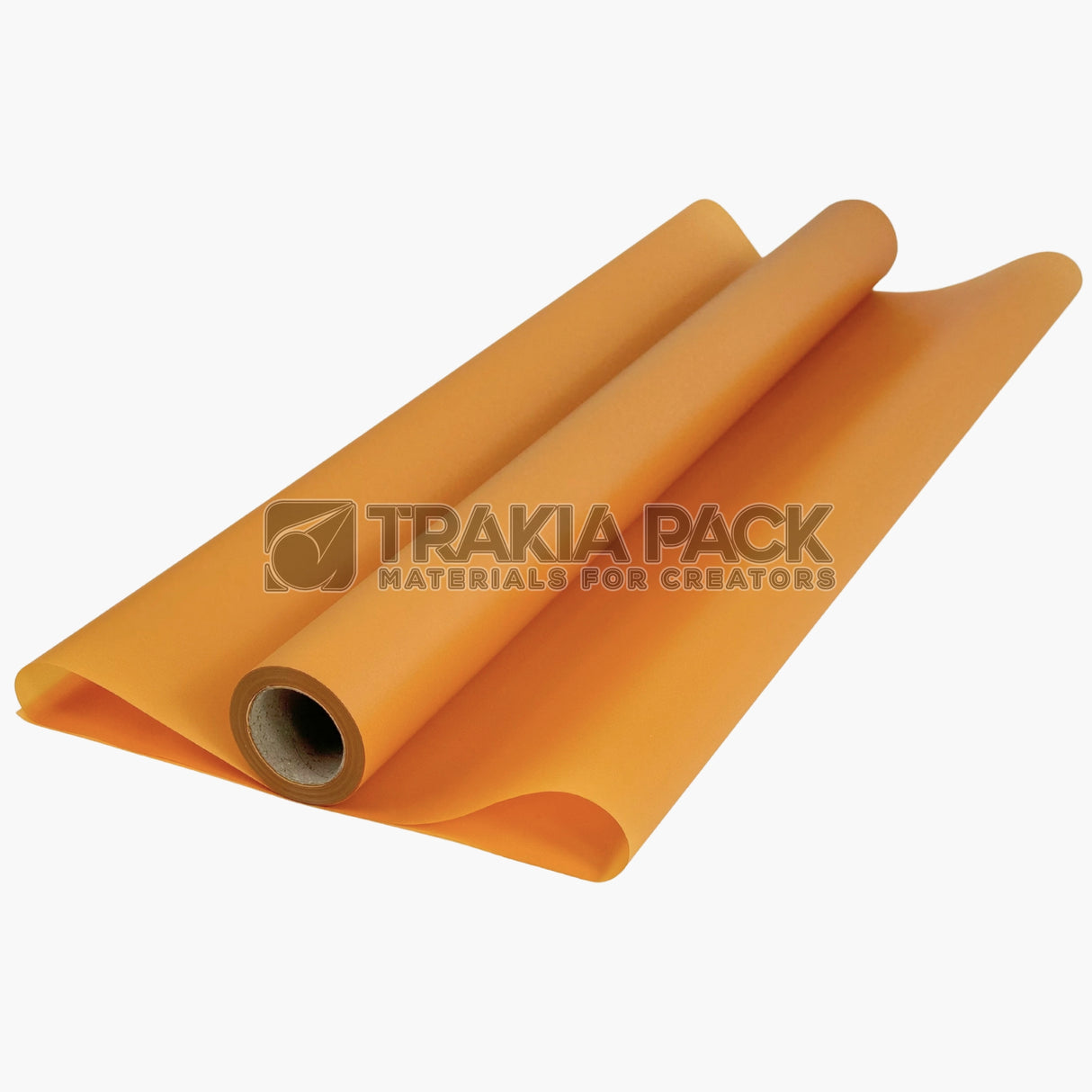 Целофан мат/ролка - 58см х 20м - оранжев
