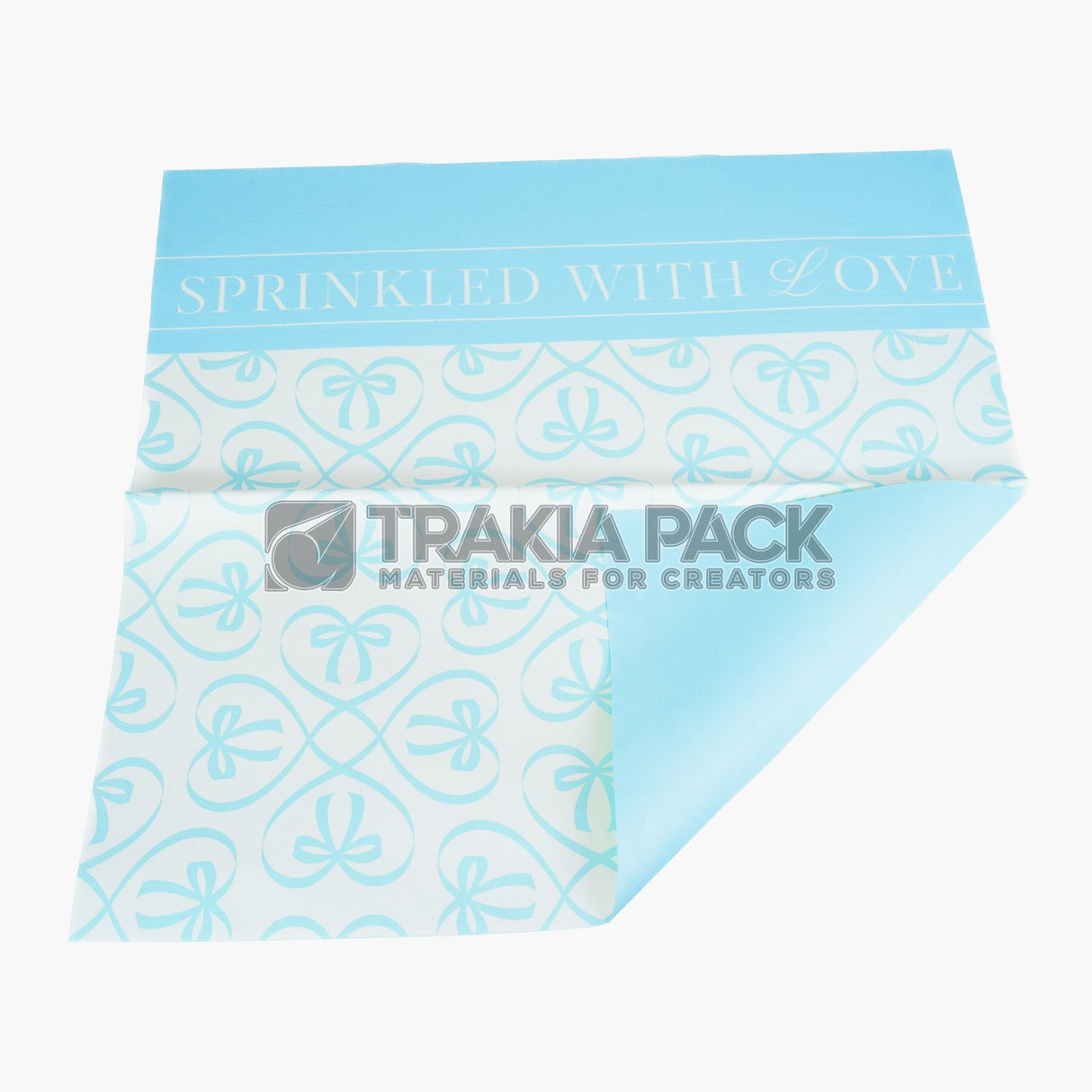 Целофан Sprinkled with love - 57х57см/20бр - бебешко синьо
