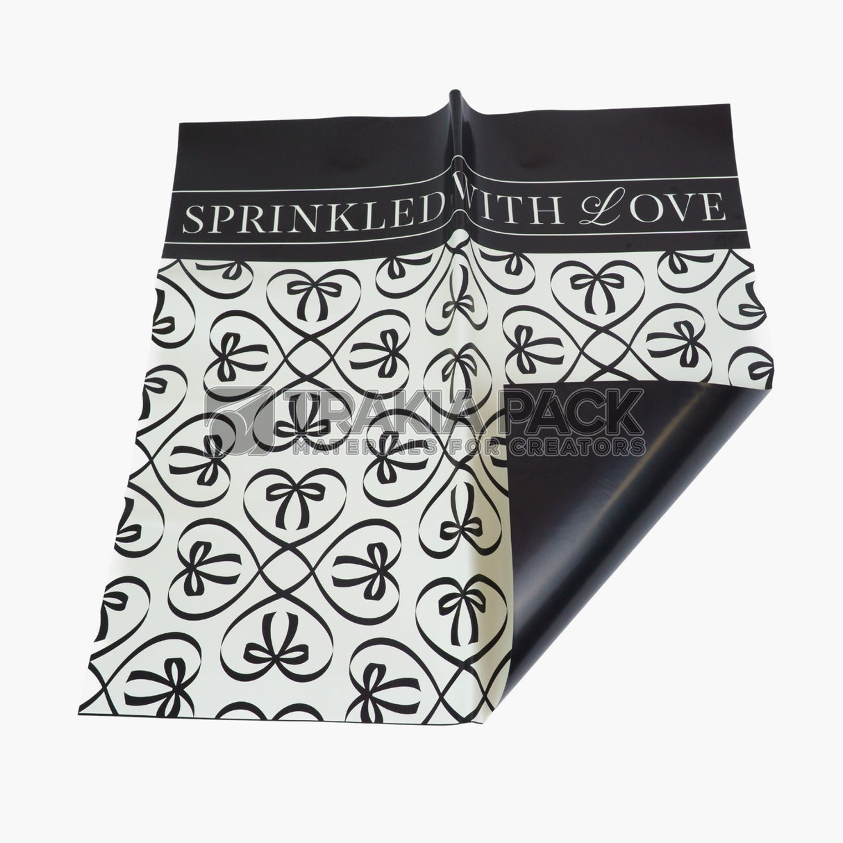 Целофан Sprinkled with love - 57х57см/20бр - черен