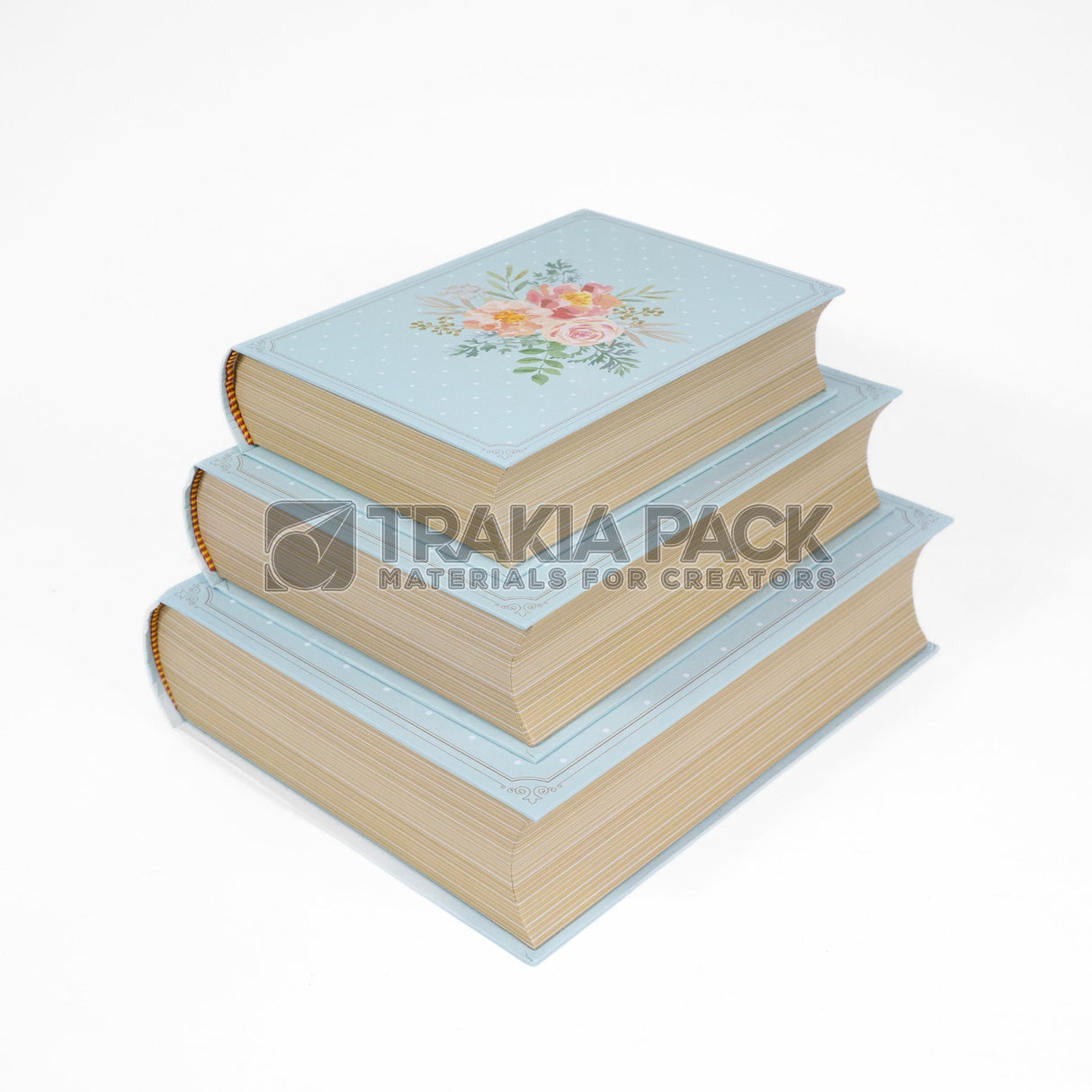 Кутии книга рози 3бр/ 29х24х7,3см