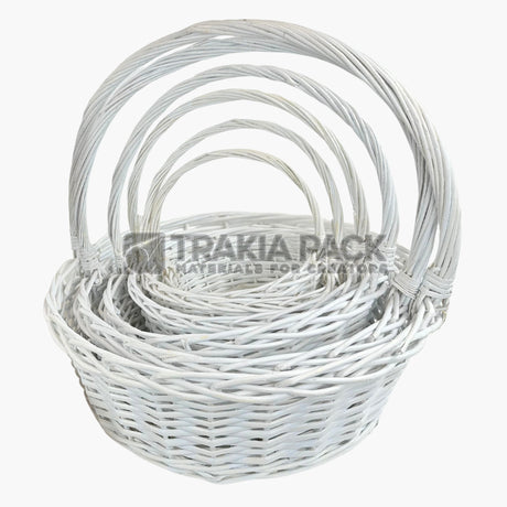 Кошници кръгли 6бр/52см - бели
