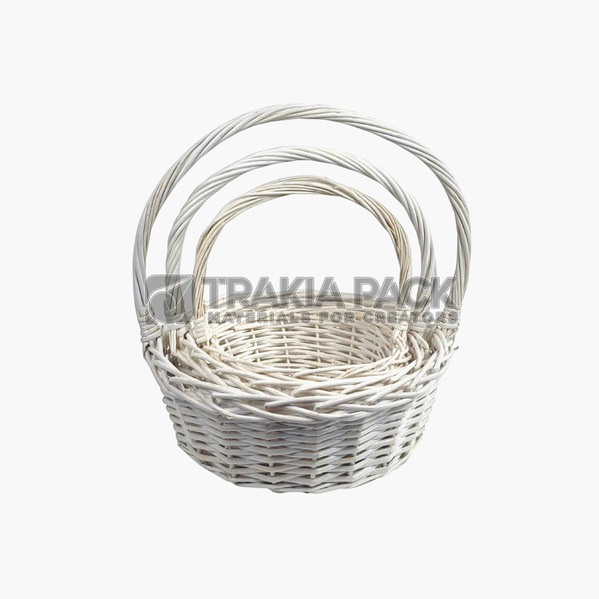 Кошници средни 3бр/33см - бели