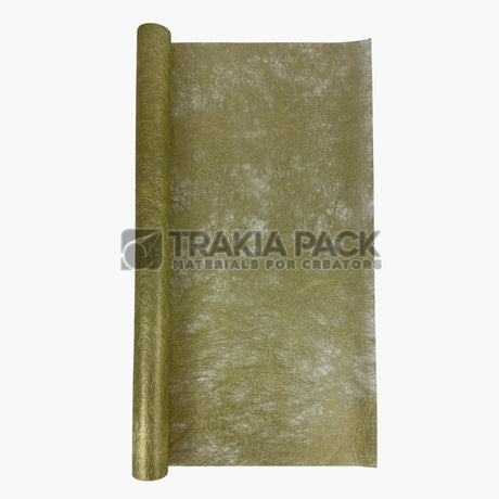 Луксозна опаковка металик на ролка - 60см/9м - златна