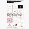 Картички BEST WISHES сет/ 120бр - 6,5х9,2см