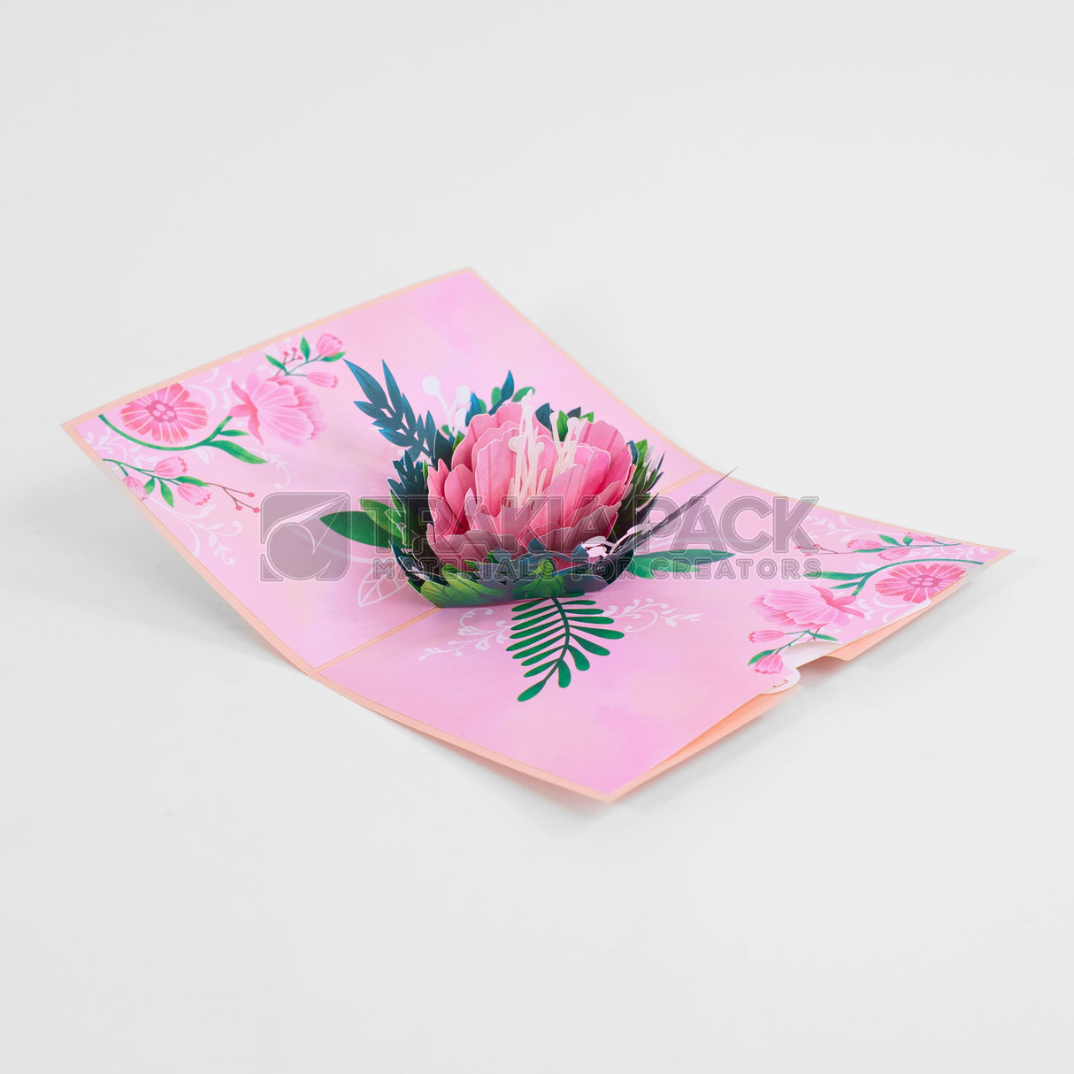 Картичка цвете 3Д - 3бр